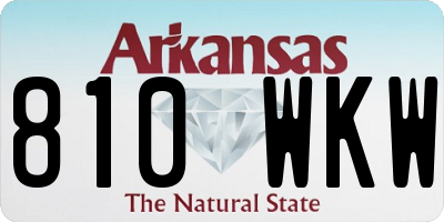 AR license plate 810WKW