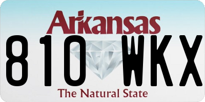 AR license plate 810WKX
