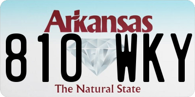AR license plate 810WKY