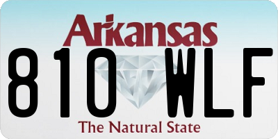 AR license plate 810WLF