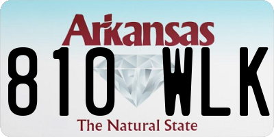 AR license plate 810WLK