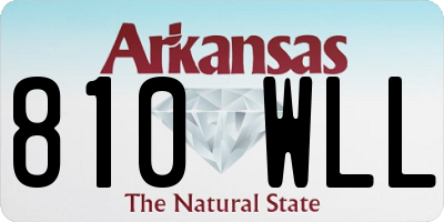 AR license plate 810WLL