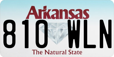 AR license plate 810WLN