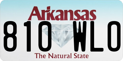 AR license plate 810WLO