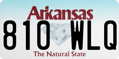 AR license plate 810WLQ