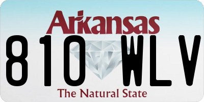 AR license plate 810WLV