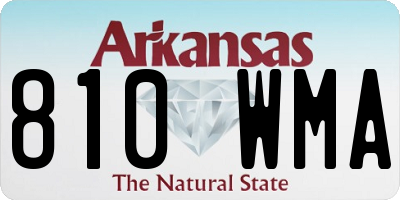 AR license plate 810WMA