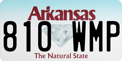 AR license plate 810WMP