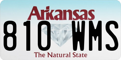 AR license plate 810WMS