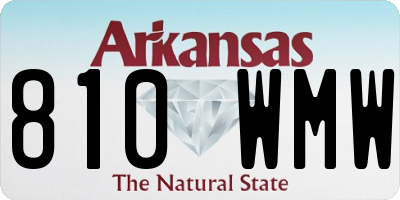 AR license plate 810WMW