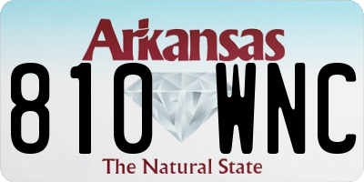 AR license plate 810WNC