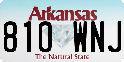 AR license plate 810WNJ