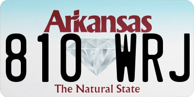 AR license plate 810WRJ