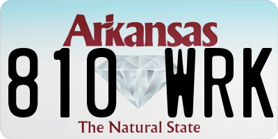 AR license plate 810WRK