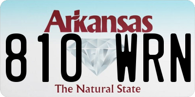 AR license plate 810WRN