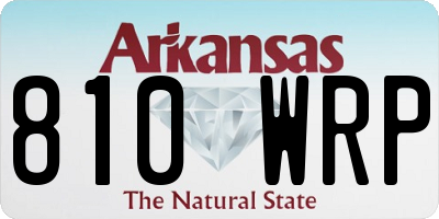 AR license plate 810WRP