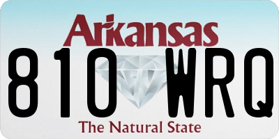 AR license plate 810WRQ