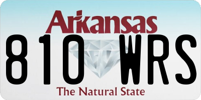 AR license plate 810WRS