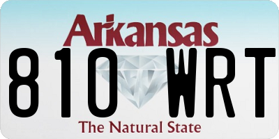 AR license plate 810WRT