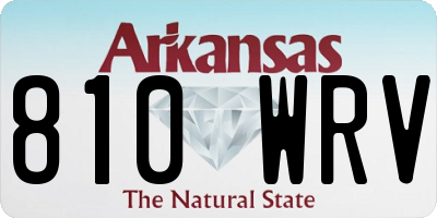 AR license plate 810WRV