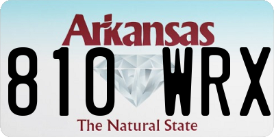 AR license plate 810WRX