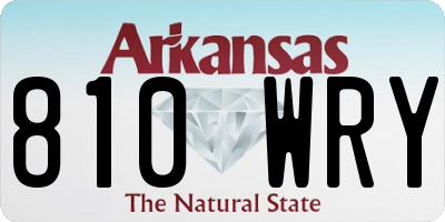 AR license plate 810WRY