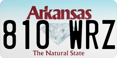 AR license plate 810WRZ