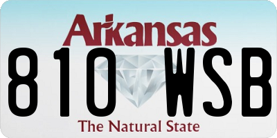 AR license plate 810WSB