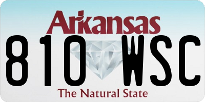AR license plate 810WSC