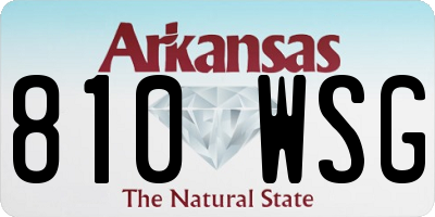 AR license plate 810WSG