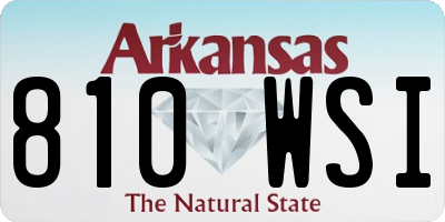AR license plate 810WSI