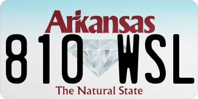 AR license plate 810WSL