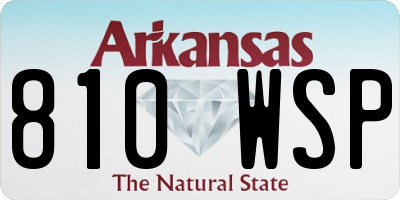 AR license plate 810WSP