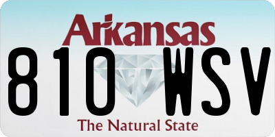 AR license plate 810WSV