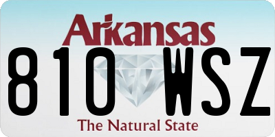 AR license plate 810WSZ