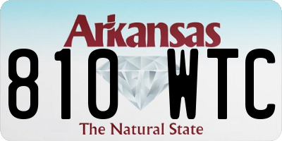 AR license plate 810WTC