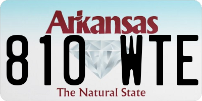 AR license plate 810WTE