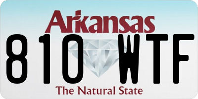 AR license plate 810WTF