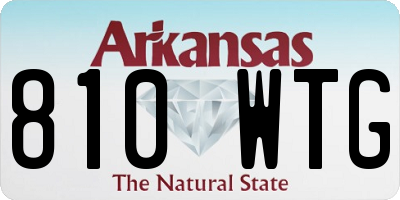 AR license plate 810WTG