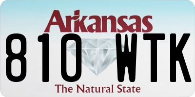 AR license plate 810WTK