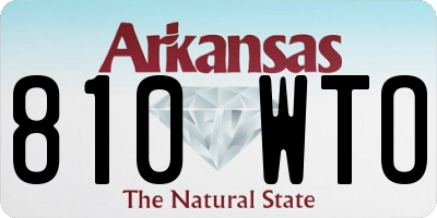 AR license plate 810WTO