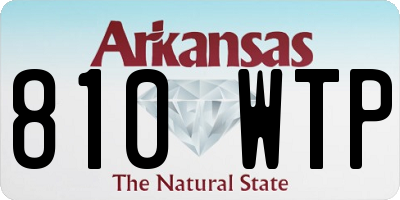 AR license plate 810WTP