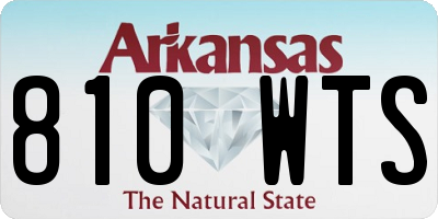 AR license plate 810WTS