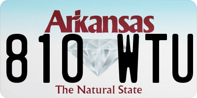 AR license plate 810WTU