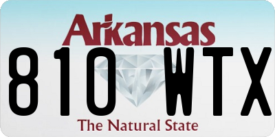 AR license plate 810WTX