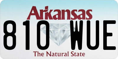 AR license plate 810WUE