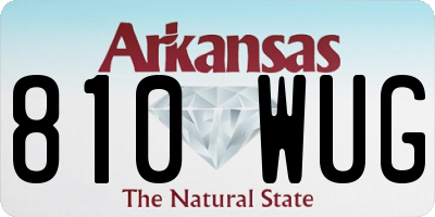 AR license plate 810WUG