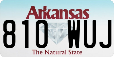 AR license plate 810WUJ