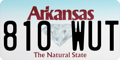 AR license plate 810WUT