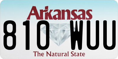 AR license plate 810WUU